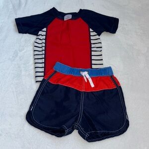 Hanna Andersson matching swim set Rash guard